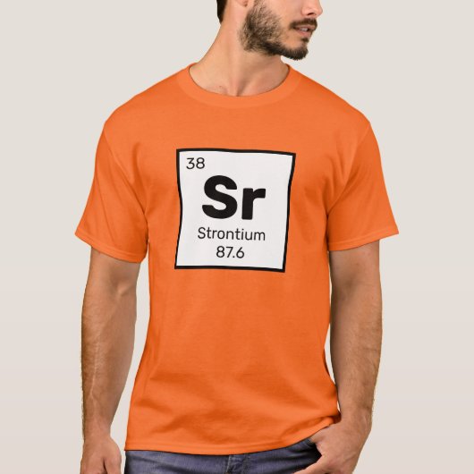 Strontium/Periodische Tabelle - T - Shirt für Elem (Vorderseite)