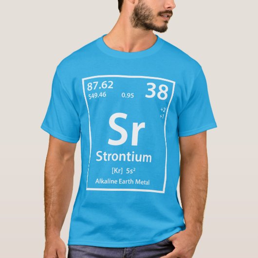 Strontiumelement (weiß) T-Shirt (Vorderseite)