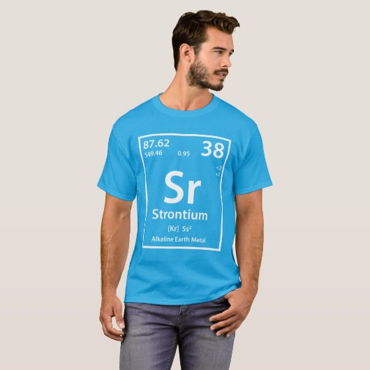 Strontiumelement (weiß) T-Shirt (Vorne ganz)