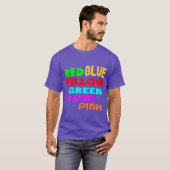 Stroop Effekt, las die Farben T-Shirt (Vorne ganz)