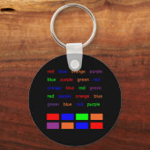 Stroop-Test Schlüsselanhänger (Vorderseite)