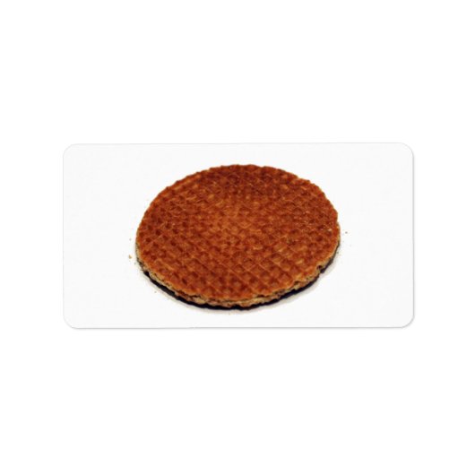 Stroopwafel Adressaufkleber (Vorne)