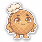 Stroopwafel-Aufkleber Aufkleber (Vorderseite)