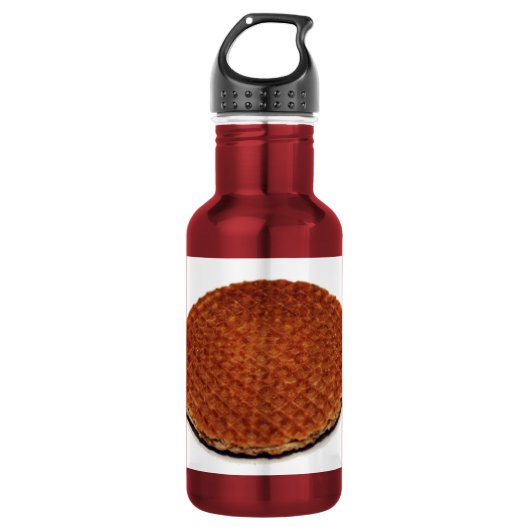 Stroopwafel Edelstahlflasche (Vorderseite)