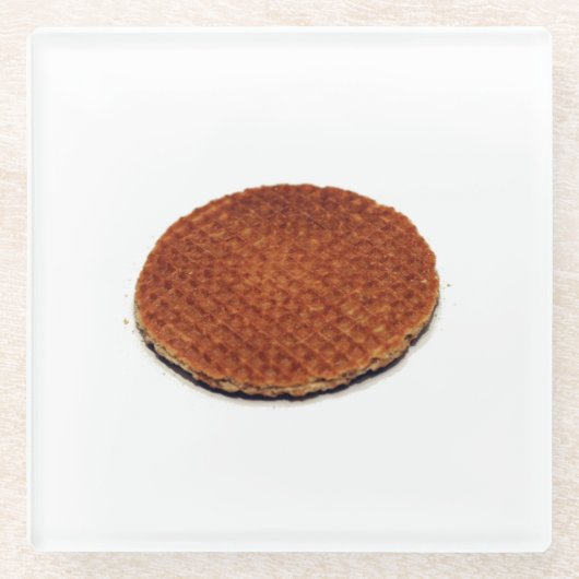 Stroopwafel Glasuntersetzer (Vorderseite)
