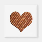 Stroopwafel hartjes magnet (Vorne)