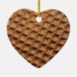 Stroopwafel Keramik Ornament