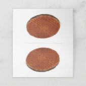 Stroopwafel Platzkarte (Außenseite Aufgefaltet)