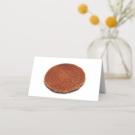 Stroopwafel Platzkarte (Vorderseite)