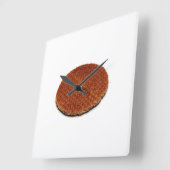 Stroopwafel Quadratische Wanduhr (Winkel)
