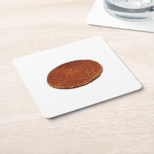 Stroopwafel Rechteckiger Pappuntersetzer (angewinkelt)