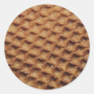 Stroopwafel Runder Aufkleber