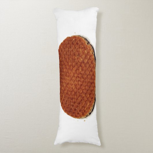 Stroopwafel Seitenschläferkissen (Vorderseite Vertikal)