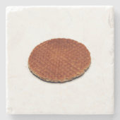 Stroopwafel Steinuntersetzer (Vorderseite)