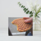Stroopwaffle Postkarte (Stehend Vorderseite)