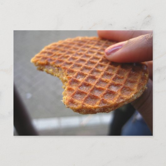 Stroopwaffle Postkarte (Vorderseite)