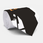 stropdas - Like 'em low - double bass player Krawatte (Gerollt)