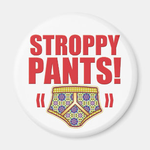 Stroppy Hosen blumig Magnet