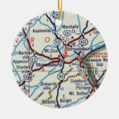 Stroudsburg PA Keramik Ornament (Vorne)