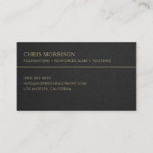 Structural Concrete Services Professional  Visitenkarte (Rückseite)