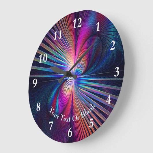 Structural Iridescence Große Wanduhr (Winkel)