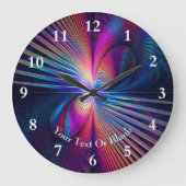 Structural Iridescence Große Wanduhr (Vorderseite)