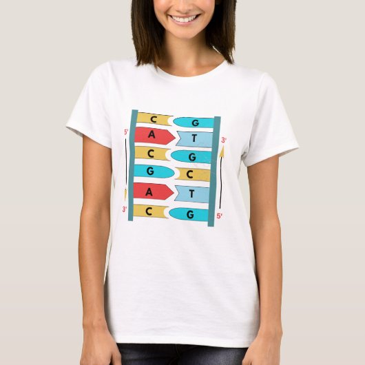 Structure of DNA Molecule , Biology Science Gift T-Shirt (Vorderseite)