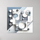 Structured Dimensional Flow Leinwanddruck (Vorderseite)