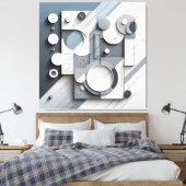 Structured Dimensional Flow Leinwanddruck (Insitu (Schlafzimmer))