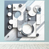 Structured Dimensional Flow Leinwanddruck (Insitu (Holzboden))