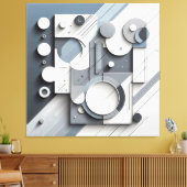 Structured Dimensional Flow Leinwanddruck (Insitu (Wohnzimmer))