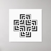 Structured Geometry | Modern Leinwanddruck (Vorderseite)