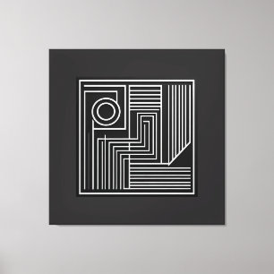 Structured Orbit Lines Leinwanddruck