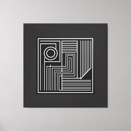 Structured Orbit Lines Leinwanddruck (Vorderseite)