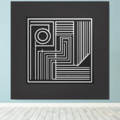 Structured Orbit Lines Leinwanddruck (Insitu (Holzboden))