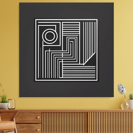 Structured Orbit Lines Leinwanddruck (Insitu (Wohnzimmer))