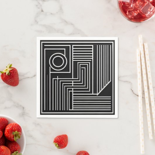 Structured Orbit Lines Serviette (Beispiel)