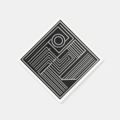 Structured Orbit Lines Serviette (Ecke)