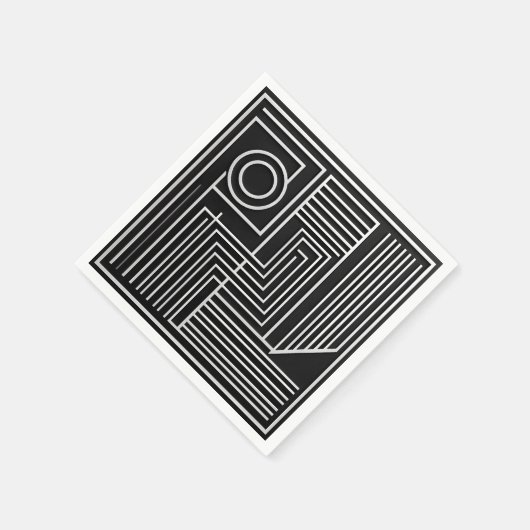 Structured Orbit Lines Serviette (Ecke)