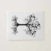 Strudel-Baum des Lebens mit Granatapfel Etz Chayim Puzzle (Horizontal)