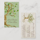 Strudel-Baum wurzelt antikes berufliches Geschäft Visitenkarte (Vorne/Hinten)