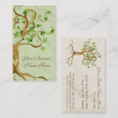 Strudel-Baum wurzelt antikes berufliches Geschäft Visitenkarte (Vorne/Hinten)