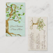 Strudel-Baum wurzelt antikes berufliches Geschäft Visitenkarte (Vorne/Hinten)