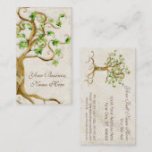 Strudel-Baum wurzelt antikes berufliches Geschäft Visitenkarte (Vorne/Hinten)