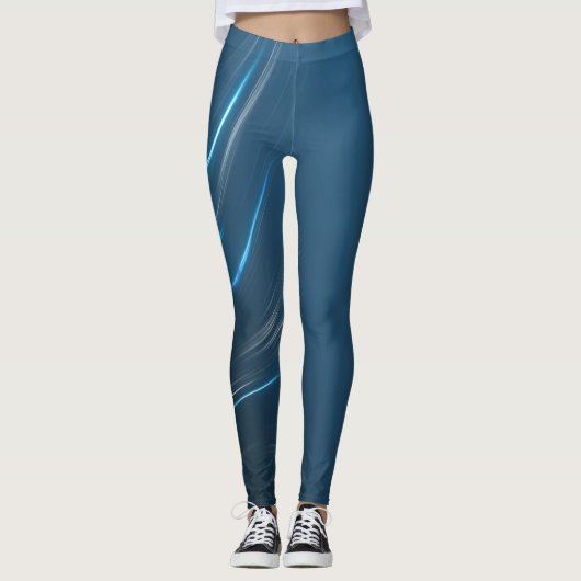 Strudel-Blues Leggings (Vorderseite)
