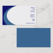 Strudel der Farbe - blaue Visitenkarten auf lager Visitenkarte (Vorne/Hinten)