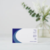 Strudel der Farbe - blaue Visitenkarten auf lager Visitenkarte (Stehend Vorderseite)