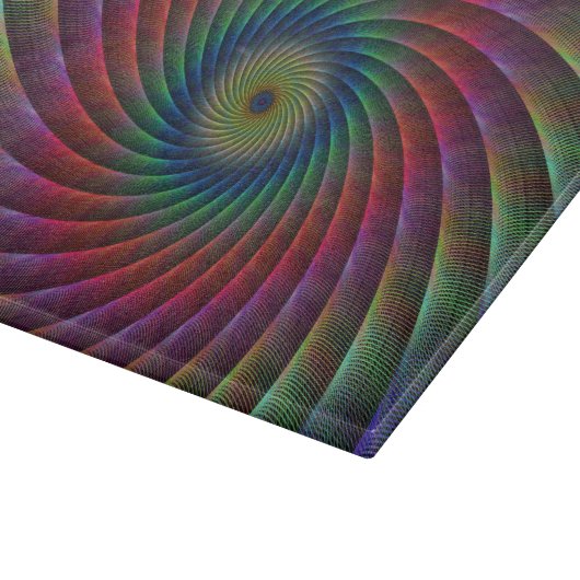 Strudel-Fraktal Schneidebrett (Ecke)