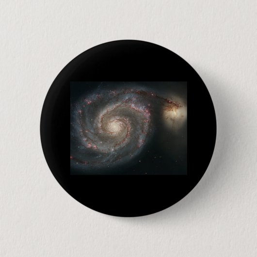 Strudel-Galaxie (M51) Button (Vorderseite)