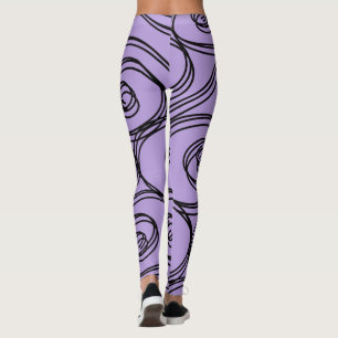 STRUDEL-MUSTER-ULTRAVIOLETTES durch Slipperywindow Leggings